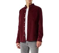 KRONSTADT Shirt L/S Camisa, Burdeos, L para Hombre