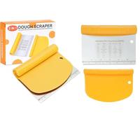 Kronwahl Espátula Óptima en Juego de 2 Unidades, Acero Inoxidable y Plástico, Raspador de Masa, Rasqueta Cortadora Panadero, Pasteles, Accesorio Multiusos de Cocina Para Uso Diario