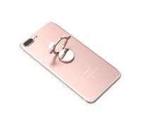 Kronya® | Portaobjetos Giratorio 360 ° para Smartphone | Sostenedor Aptitud Dedo Coche Celular Anillo Soporte teléfono móvil Apple iPhone iPad 7 8 10 X Samsung Galaxy S8 6 (Oro Rosa)