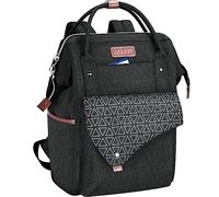 KROSER Mochila para portátil 15.6 pulgadas Mochila Escolar Mochila para Computadora Universitaria con Puerto de Carga USB Hidrófugo Mochila para Viaje/Negocio/trabajo/mujer/hombre-negro