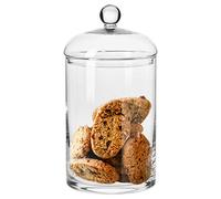 Krosno Bote Tarro Dulce Galleta Vidrio Cristal Bombonera con Tapa | 2.7 Litros | 310 mm Alto y 150 mm Diámetro | Glamour Collection | Perfecto para Casa Restaurante y Fiestas