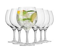Krosno Copas balón para ginebra y agua | Juego de 6 | 700 ml | Colección Harmony | Perfectas para casa, restaurantes y eventos | Apto para lavavajillas | Cristal sin plomo