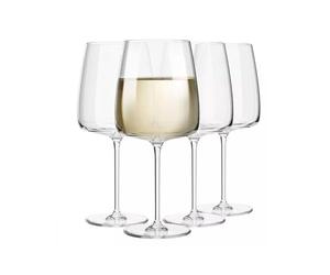 Krosno - Copas de Vino Blanco | Juego de 4 | 480 ml | Colección Modern | Vidrio Cristalino Versátil y Duradero | Claridad Impecable y Brillo Duradero | Apto para Lavavajillas