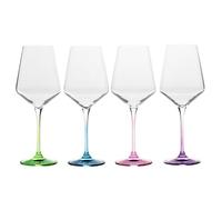 Krosno - Copas de vino blanco | Set de 4 copas - 450 ml | Regalo de boda | Cristal | Vidrio sin plomo | Duraderas | Resistente a arañazos | Idea de regalo | Apto para lavavajillas