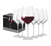 Krosno Copas de vino tinto | Juego de 6 | 490 ML | Colección Avant-Garde | Cristal sin plomo | Para casa, restaurantes & fiestas | Apto para lavavajillas