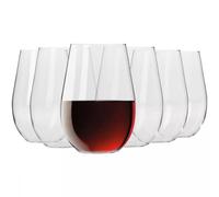 Krosno Copas de Vino Tinto, Juego de 6, 670 ml, Colección Harmony | Para vino tinto y degustación, Copa amplia, Cristal sin plomo, Base estable