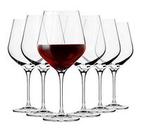 Krosno Copas grandes de vino tinto Borgoña | Juego de 6 | 860 ml | Colección Splendour | Ideal para casa, restaurantes y fiestas | Apto para lavavajillas | Cristal sin plomo