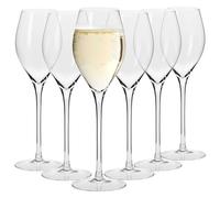 KROSNO Copas Prosecco Champán Vasos | Conjunto 6 Piezas | 280 ML | Colección Harmony | Perfectos para Uso en Casa, Restaurante y en Fiestas | Apto para Lavavajillas