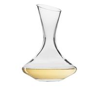 Krosno Essence Collection - Decantador de vino en ángulo, 750 ml, cristal de alta calidad, hecho a mano, diseño oblicuo, ideal para airear vino tinto, artesanía europea