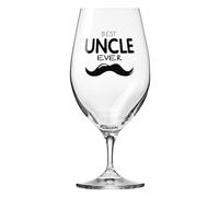 Krosno Vaso de cerveza 400 ml, 1 unidad con inscripción - regalo para el tío - vaso con dedicatoria para él - cristal sin plomo, decorativo