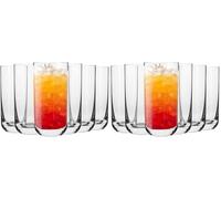 Krosno Vasos de Agua Jugo | Conjunto 6 Piezas | 360 ML | Glamour Collection | Perfectos para Uso en Casa, Restaurante y en Fiestas | Apto para Lavavajillas (Paquete de 2)