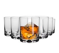 KROSNO Vasos de whisky Juego de 6, 350 ml, Colección Mixology | Vaso para brandy, coñac, bourbon, ron, agua, Cristal sin plomo, Apto para lavavajillas, Cristalería elegante, Idea de regalo