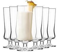 Krosno Vasos para cóctel y long drink, juego de 6, 300 ml, Colección Avant-garde - Pina Colada, batidos, cerveza, helado, cócteles - Apto para lavavajillas | Cristal sin plomo