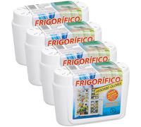 KROWN - Absorbe Humedad, Deshumidificador Antihumedad Habitación, Atrapa Humedad Interior para Armarios, Cocina, Coche, Trasteros, Baños (Absorbe Olores Frigo, 4 Unidades)