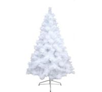 KROWN - Árbol de Navidad Blanco Artificial, Material PVC Aguja de Pino, Hogar Decoración para Navidad, con Soporte de Metalico, Fácil Montaje (180 cm)