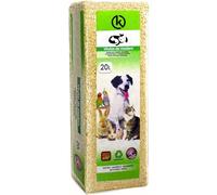 KROWN - Lecho Natural de Virutas de Madera para Pequeñas Mascotas - Serrín Natural de Calidad, 20L, Entorno Cómodo y Saludable