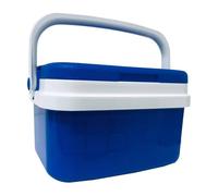 KROWN - Nevera Portátil Térmica, Azul y Blanco, Polipropileno, Ideal para Actividades al Aire Libre en el Jardín, Camping, Barbacoas, Picnic, Playa, Capacidad 10 L.