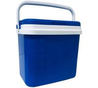 KROWN - Nevera Portátil Térmica, Azul y Blanco, Polipropileno, Ideal para Actividades al Aire Libre en el Jardín, Camping, Barbacoas, Picnic, Playa, Capacidad 25 L.