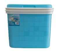 KROWN - Nevera Portátil Térmica, Color Azul Pastel, Polipropileno, Ideal para Actividades al Aire Libre en el Jardín, Camping, Barbacoas, Picnic, Playa, Capacidad 25L