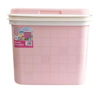 KROWN - Nevera Portátil Térmica, Color Rosa Pastel, Polipropileno, Ideal para Actividades al Aire Libre en el Jardín, Camping, Barbacoas, Picnic, Playa, Capacidad 25L
