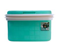 KROWN - Nevera Portátil Térmica, Color Verde Pastel, Polipropileno, Ideal para Actividades al Aire Libre en el Jardín, Camping, Barbacoas, Picnic, Playa, Capacidad 16L