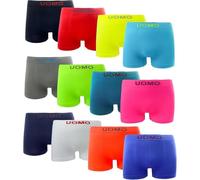 KROWN - Pack de 12 Boxers de Colores Fluor, Ropa Interior Masculina Tipo Boxer, Suave, Elástica y Sin Costuras