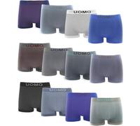 KROWN - Pack de 12 Boxers de Colores Fluor, Ropa Interior Masculina Tipo Boxer, Suave, Elástica y Sin Costuras