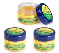 KROWN - Pack de 3 Latas de Gel de Citronela Repelente de Mosquitos 100g con Esencias Naturales