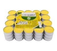KROWN - Velas de Té Perfumadas, Velas Decorativas Aromáticas (Citronela, 100 Velas)