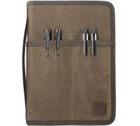 Krozur Cuaderno A5 YKK con cremallera para cuaderno de bocetos Moleskine Cahier de 5.5 x 8.25 pulgadas, bloc de notas legales A5 LEUCHTTURM, lazo para bolígrafo, cubierta resistente al agua, lienzo