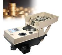 KRQDBCZ Contadora y Clasificadora Automática de Monedas - Velocidad de Conteo de 1200 Monedas/Minuto, Conteo por Lotes y Más!