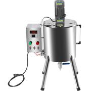 KRQDBCZ Máquina de Calentamiento, Mezcla y Llenado de 15L/30L con Tanque Agitador, Llenadora de Labial Líquido y Pasta, Velocidad de Llenado 20-45 Botellas/min para Disolver (30L)