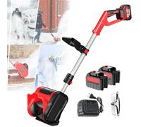KRQDBCZ Soplador de Nieve eléctrico portátil y sin Cable, Pala de Nieve eléctrica portátil y sin Cable, quitanieves eléctrico sin Cable, con Mango Ajustable y Palo telescópico, B (B)