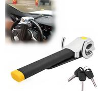 KRTHNI Bloqueo Volante Coche, para Alfa Romeo Hatchback 147 156 Mito, Antirrobo Coche, Barra Antirrobo, Alta Seguridad, Ajuste Universal, 3 Llaves,B