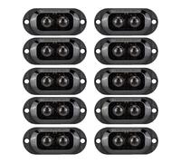 Krtopo 10PCS Luces de Posición Laterales LED 12-24V - Luces Indicadoras Laterales Remolque Luces Esquina Posición 3000k Luz Advertencia Universal Impermeable para Camión Caravana Coche (Amarilla)