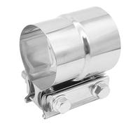 Krtopo Abrazadera para Tubo de Escape - Abrazadera de Junta de Solape de Acero Inoxidable 304 Universal para Sistemas de Escape Silenciadores Convertidores Catalíticos Reductores (63mm a 67mm)