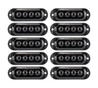 Krtopo Juego de 10 Luces de Posición Laterales LED - Pilotos de Galibo | para Remolques Intermitentes Laterales para Camiones Caravanas Autobuses Coches - Universales Estancos 3000K (Amarillo)