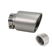 Krtopo La Punta Del Silenciador Del Tubo De Escape Del Automóvil Es Adecuada Para La Garganta Final Modificada Del Tubo De Escape De Acero Inoxidable De 2,5 Pulgadas (63 Mm) (Plata)