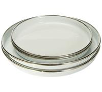 KRÜGER 19041 - Placa esmaltada (4 Piezas), Color Blanco