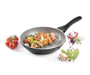 Krüger 21728bar aluguß de Barcelona - Sartén (28 cm, Aluminio Fundido, Negro, 44 x 27 x 9 cm