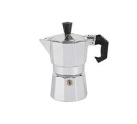 KRÜGER 511 - Cafetera de aluminio (1 taza, aluminio), color plateado