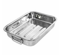 KRÜGER Bräter Bratenform Rectangular de Acero Inoxidable 35 cm 5 L