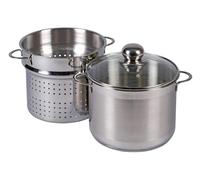 Krüger - Cazuela para Pasta (24 cm, Acero Inoxidable)