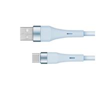 Krüger&Matz Cable USB - USB Tipo C 1 m Silicona Azul KM1268-1BL