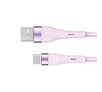 Krüger&Matz Cable USB - USB Tipo C 1 m Silicona Rosa KM1268-1P
