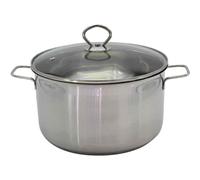 Krüger Olla de Carne "Manhattan" Ø24cm 5,5 Litros Acero Inox. con Tapa Cristal
