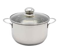 Krüger Olla de Carne "Saturn" Ø 20CM 3 Litros Acero Inox. con Tapa Cristal