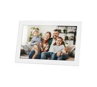 Kruger&Matz Marco de Fotos Digital FRAMEO 1280 x 800 Pixeles 10.1 Pulgadas Wi-Fi MicroSD Reproducción Clips Video Temporizador Clima Marco Blanco KM1100W