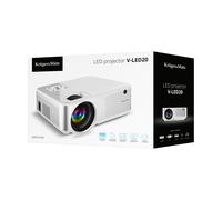 Kruger&Matz Proyector LED Portátil V-LED20 FullHD 1920 x 1080 Pixeles HDMI Bluetooth Altavoz Incorporado KM0370-FHD
