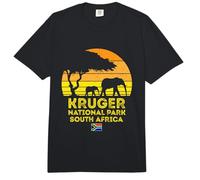 Kruger Park Sudáfrica Safari Sunset Jirafa Elefante Comfort Colors Adult Heavyweight T-Shirt